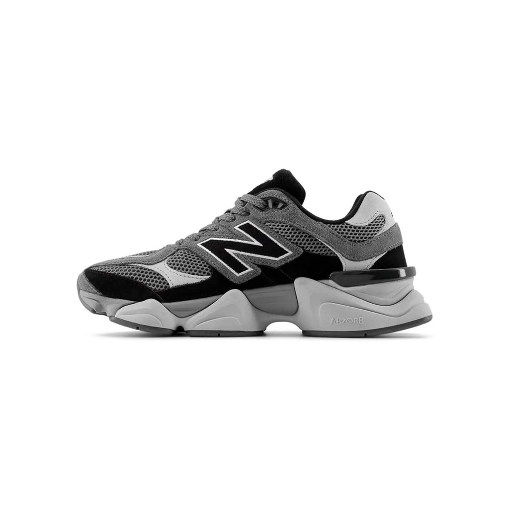 Modern Black Gray Suede Mesh Lifestyle Sneakers
