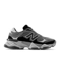 Modern Black Gray Suede Mesh Lifestyle Sneakers