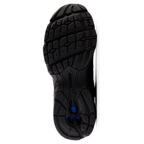 Triple Black Leather Mesh Everyday Sneakers