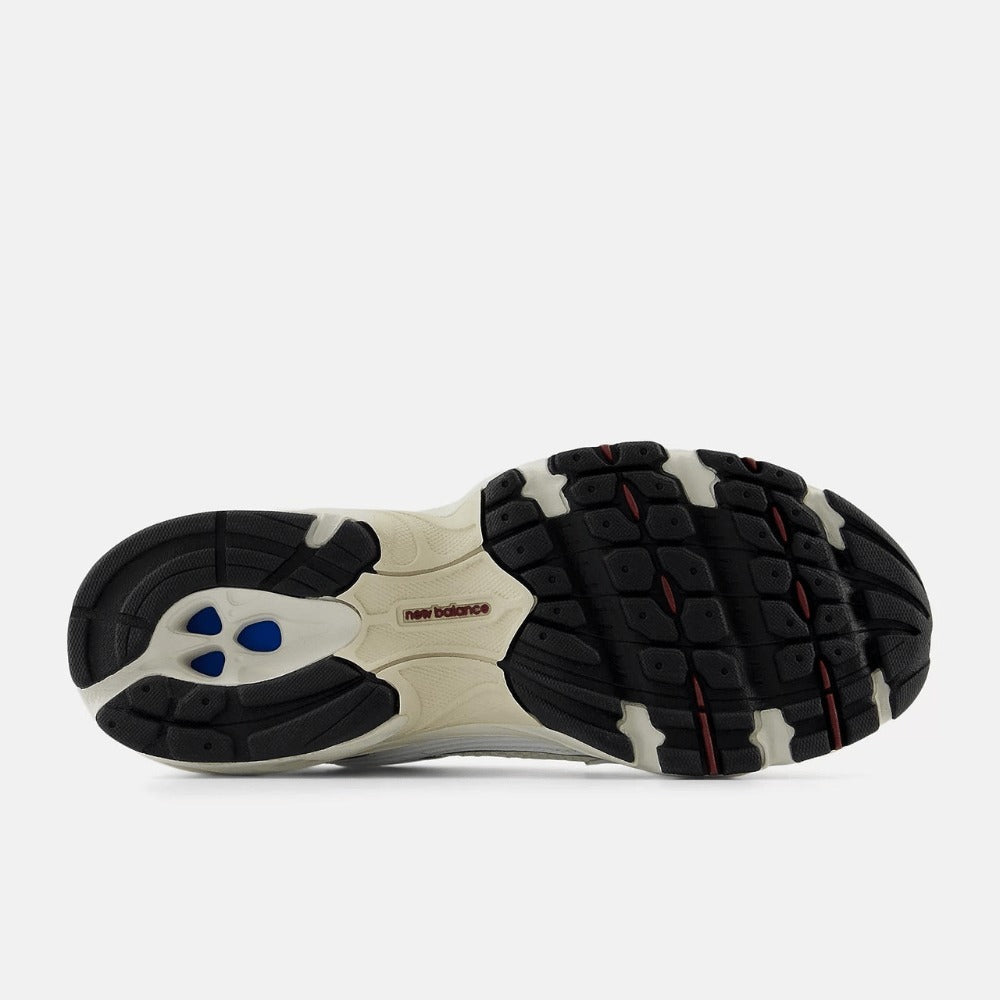White and Red Retro Lifestyle Sneakers