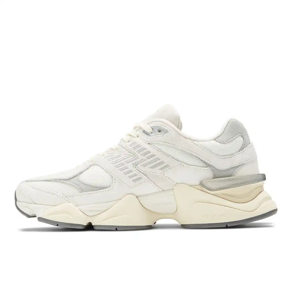 Classic White Mesh Suede Lifestyle Sneakers