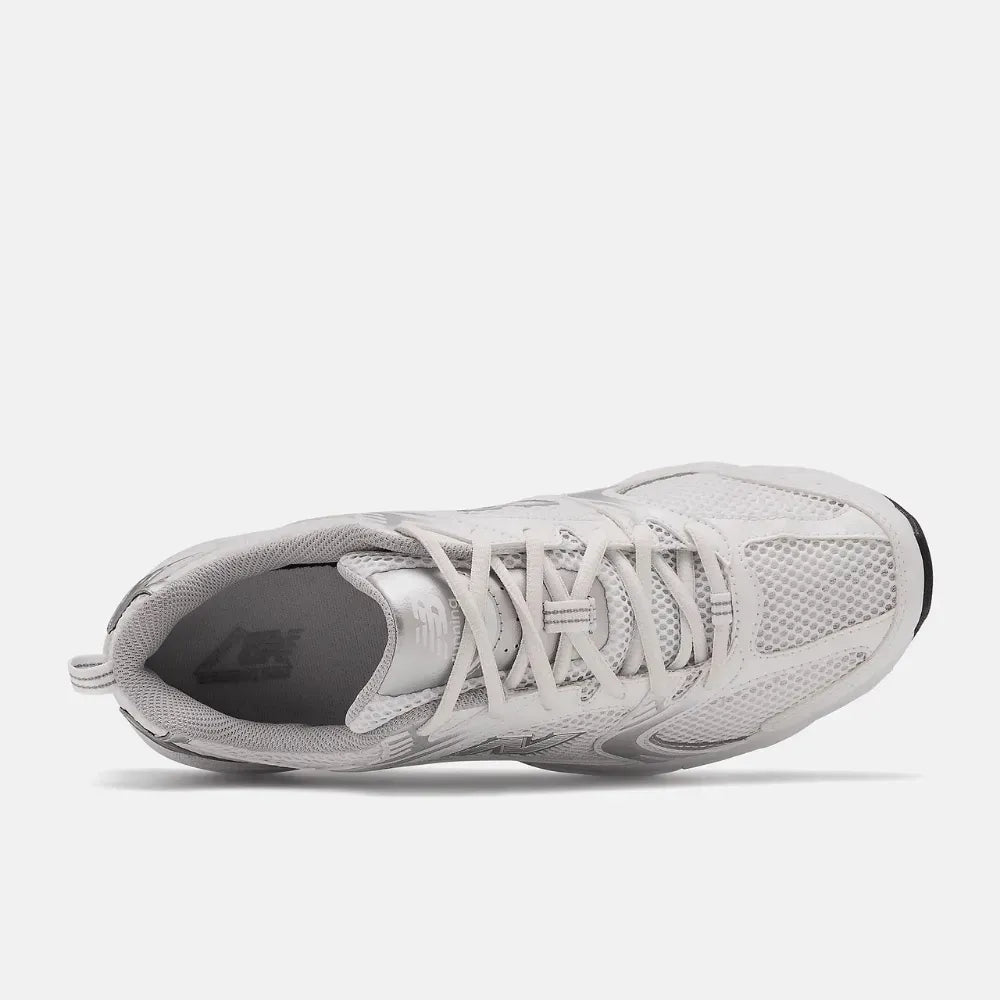 Classic White Mesh Synthetic Lifestyle Sneakers