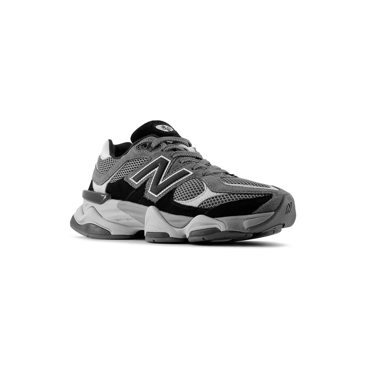 Modern Black Gray Suede Mesh Lifestyle Sneakers