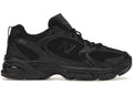 Triple Black Leather Mesh Everyday Sneakers