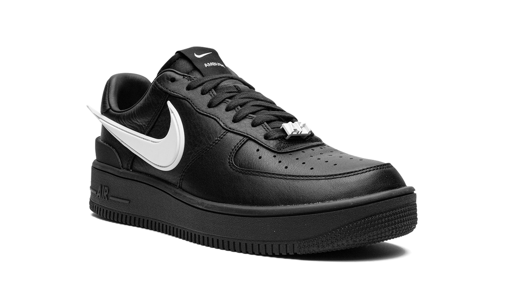 Classic Black Leather Low-Top Lifestyle Sneaker