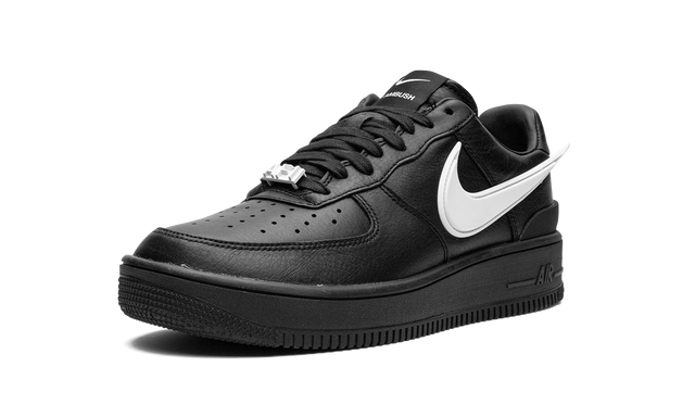Classic Black Leather Low-Top Lifestyle Sneaker