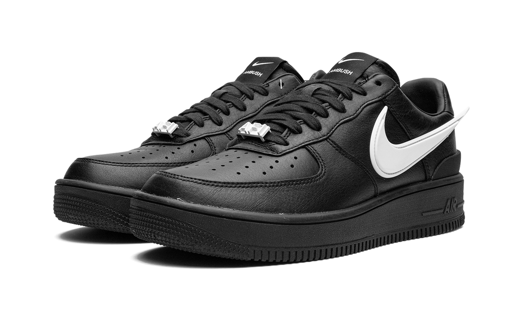 Classic Black Leather Low-Top Lifestyle Sneaker