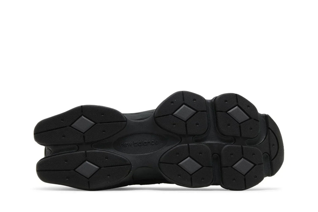 Triple Black Leather Mesh Lifestyle Sneakers