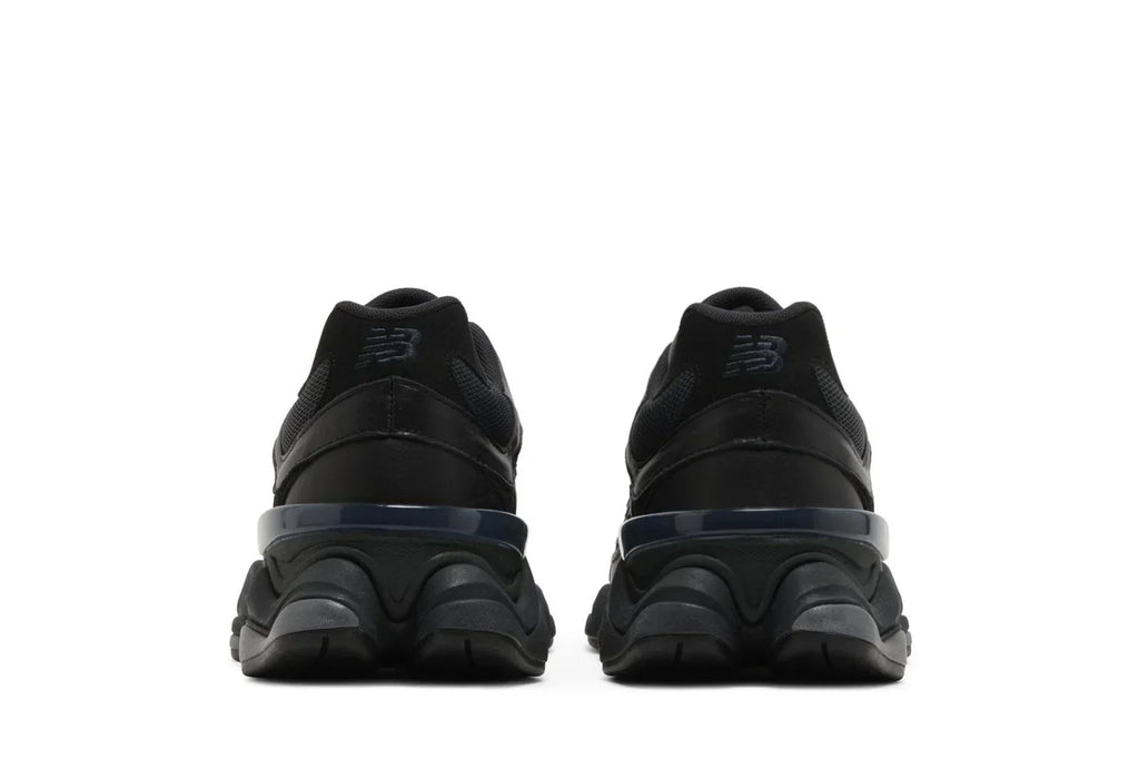 Triple Black Leather Mesh Lifestyle Sneakers