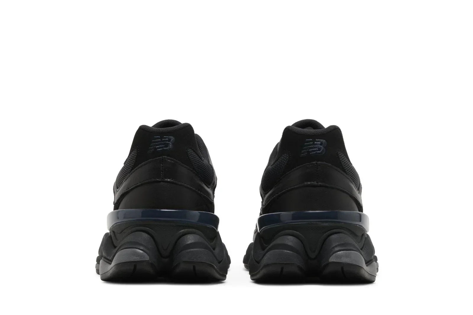 Triple Black Leather Mesh Lifestyle Sneakers
